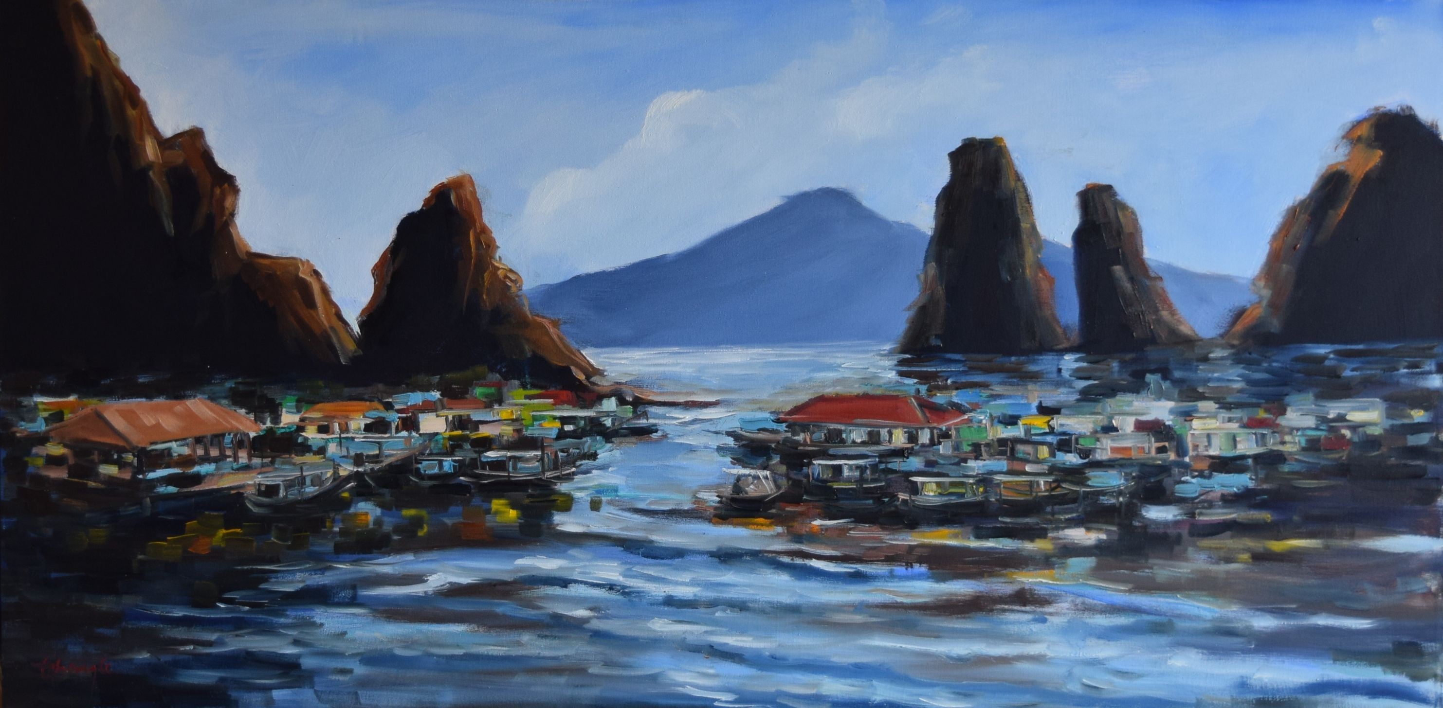 Thong Le, Houses on the bay Thong Le, Houses on the bay