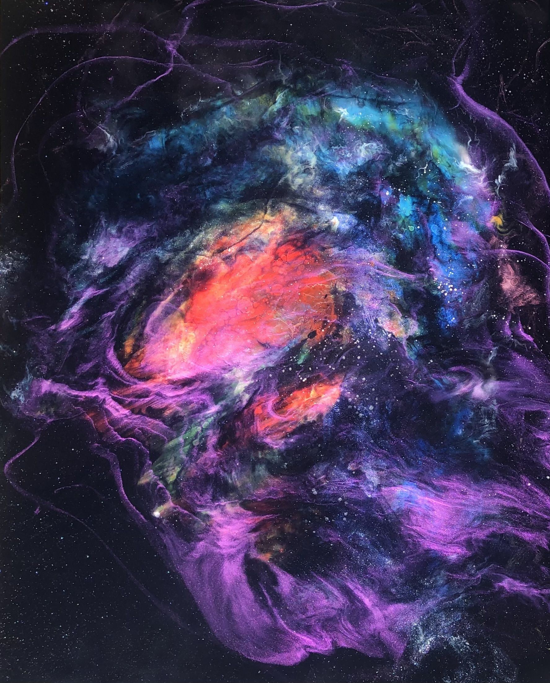Tiffani Buteau, Omega soto nebula (with LED lights) Tiffani Buteau, Omega soto nebula (with LED lights)