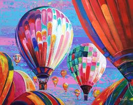 Gemälde, Hot Air Balloons, Trayko Popov