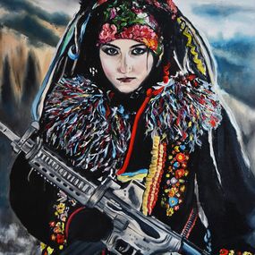 Gemälde, Ukrainian Valkyrie, Valeria Radzievska