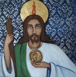 Painting, St. Jude Thaddeus, Valerie Vescovi