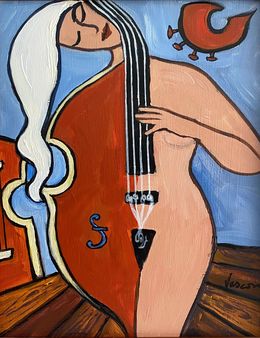 Gemälde, Violoncelle la Paix, Valerie Vescovi