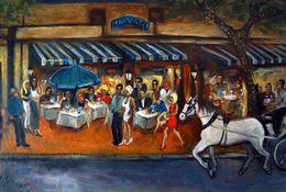 Gemälde, A Night on the Avenue, Valerie Vescovi