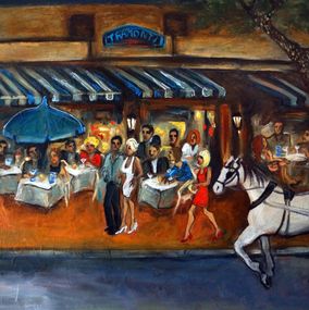 Gemälde, A Night on the Avenue, Valerie Vescovi