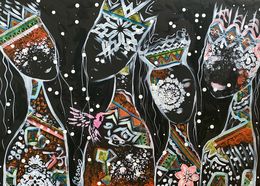 Painting, Friends 80, Veronica Vilsan