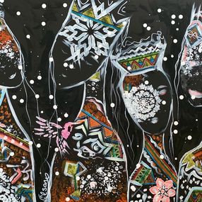 Painting, Friends 80, Veronica Vilsan