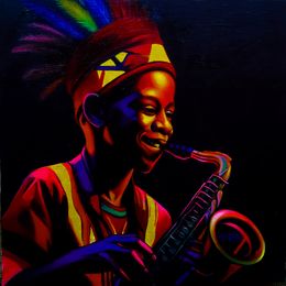 Peinture, Joyful Serenade, Awosola Michael Angello