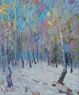 Peinture, In the forest, Oleksandr Khrapachov