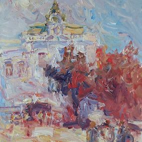 Peinture, On the square Ivano-Frankivsk, Oleksandr Khrapachov