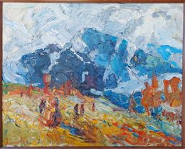 Peinture, The breath of the mountains, Oleksandr Khrapachov