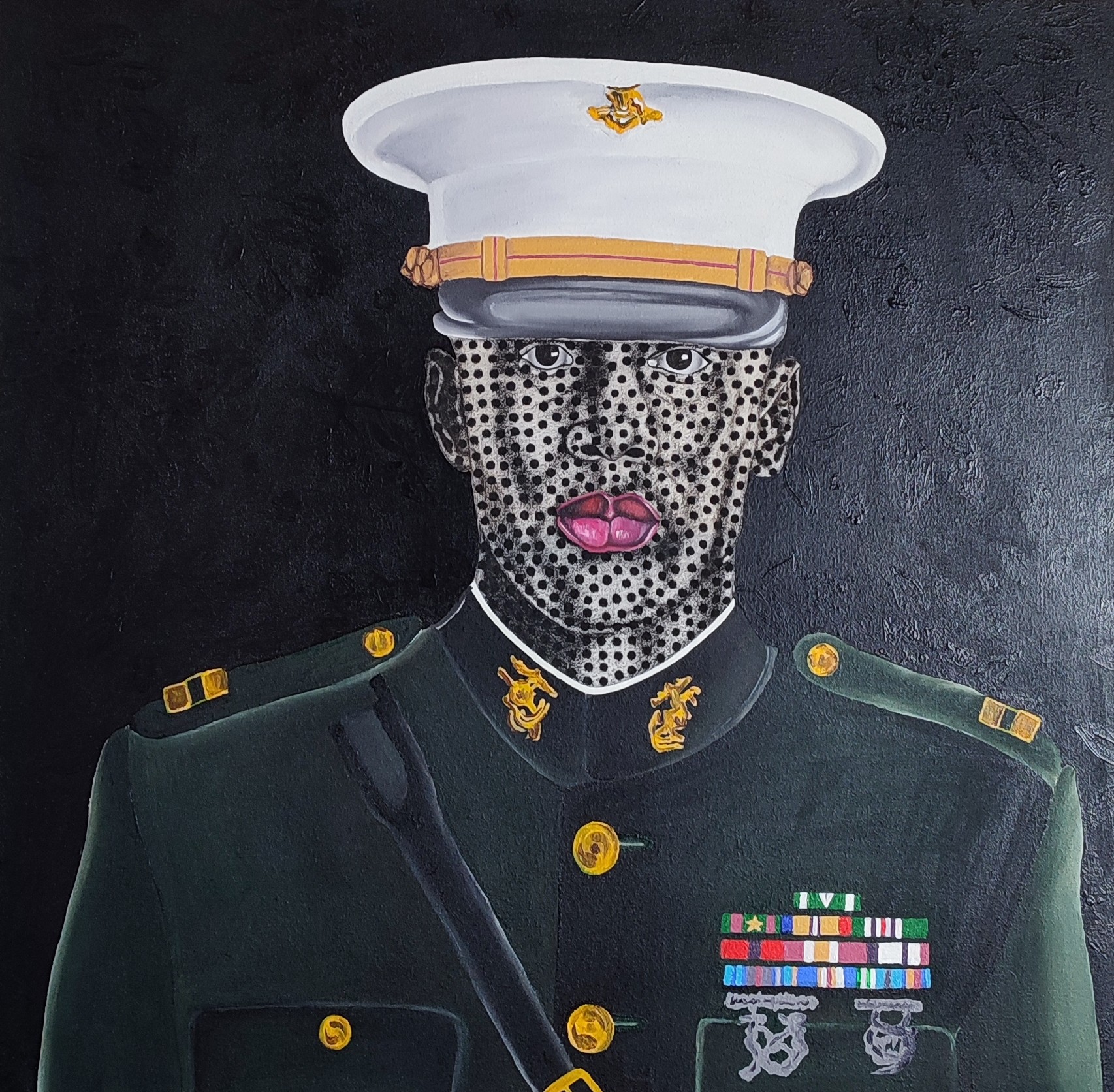 Makama John, Unknown Soldier - 21st Century, Contemporary, Figurative, Military, Veteran, Men Makama John, Unknown Soldier - 21st Century, Contemporary, Figurative, Military, Veteran, Men