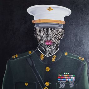 Peinture, Unknown Soldier - 21st Century, Contemporary, Figurative, Military, Veteran, Men, Makama John