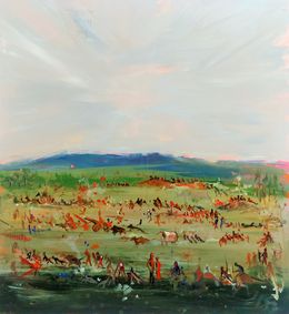 Painting, Campo de batalla, Baptiste Laurent