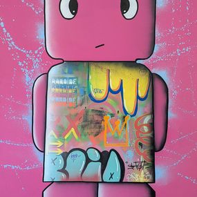 Pintura, Roboïde rose L, PRAB'Z