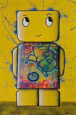 Peinture, Roboïde jaune L, PRAB'Z