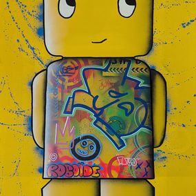 Painting, Roboïde jaune L, PRAB'Z