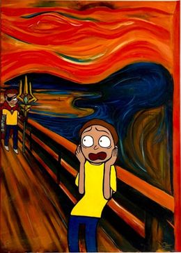 Painting, Morty Scream, Dervis Akdemir