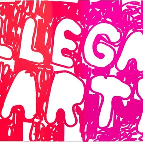 Print, Illegal party (red & pink), Stefan Marx