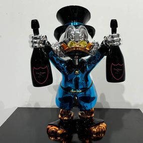 Sculpture, Pop the Champagne - Blue, Diederik Van Apple