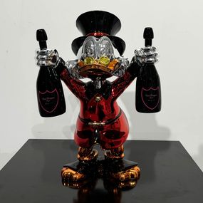 Sculpture, Pop the Champagne - Red, Diederik Van Apple