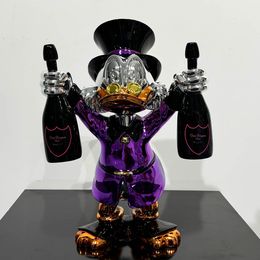 Sculpture, Pop the Champagne - Purple, Diederik Van Apple