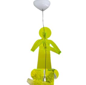 Sculpture, Love balloon fluo, Zed