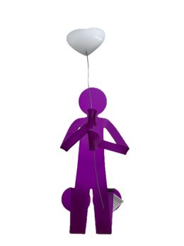 Sculpture, Love balloon violet, Zed