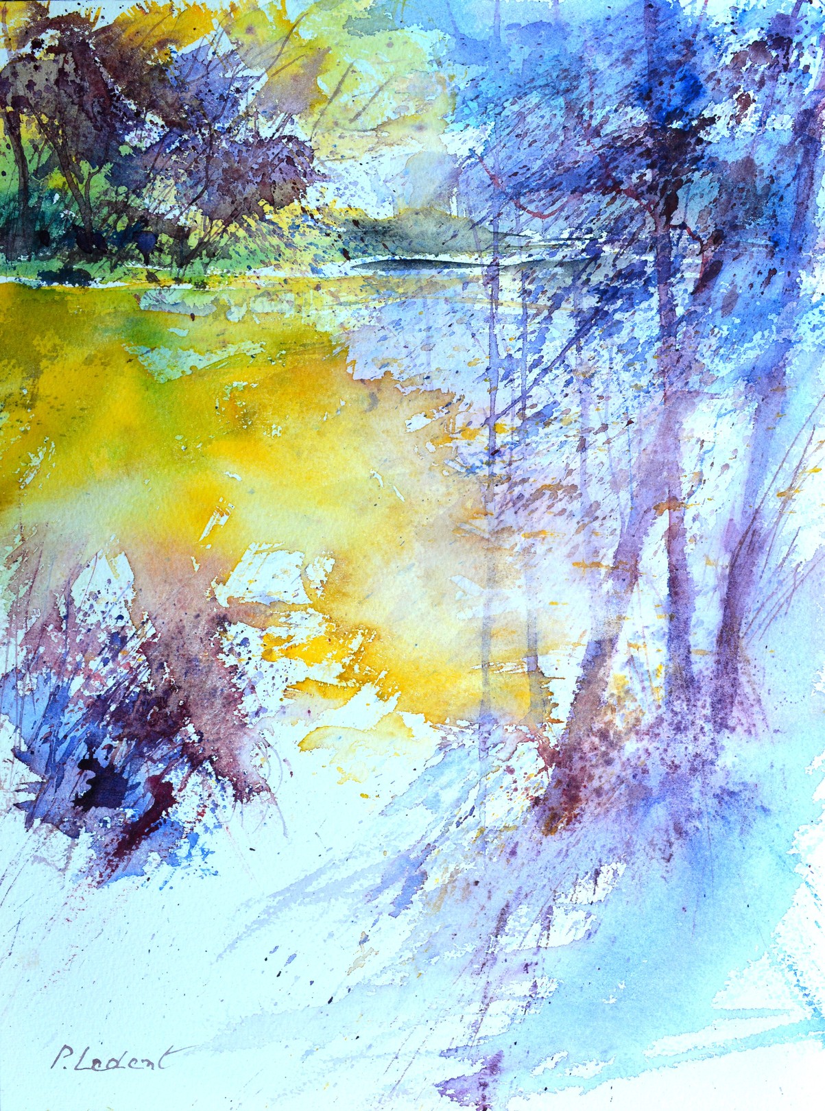 Pol Ledent, Pond in the wood Pol Ledent, Pond in the wood
