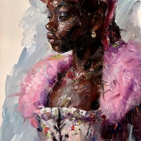 Painting, Lady in pink, Liubou Sas