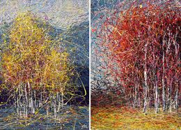 Peinture, The colors of the joy of the autumn, Nadine Antoniuk