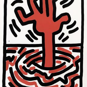 Print, Ludo, Plate 5 (Hand signed Lithograph), Keith Haring