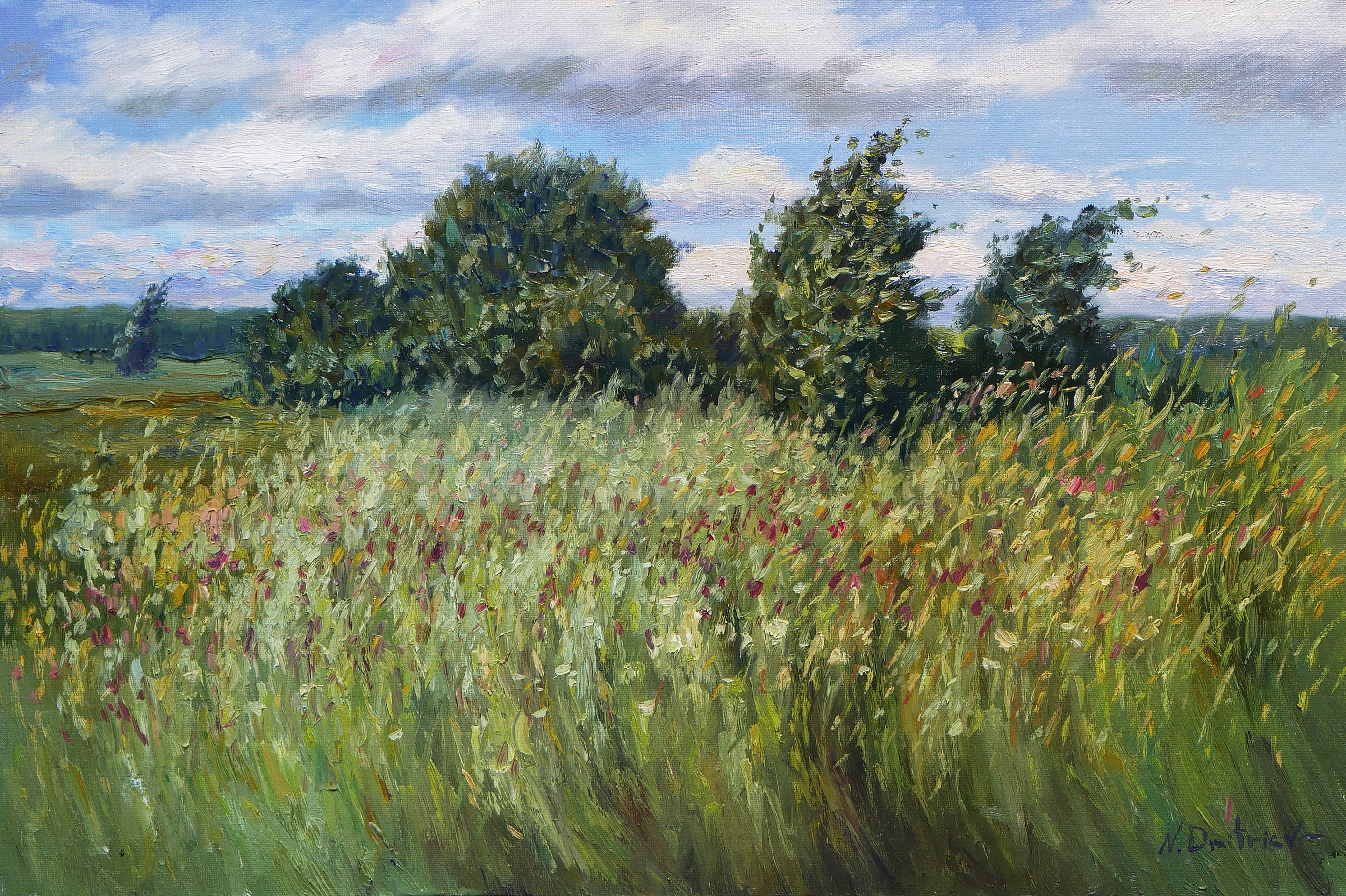 Nikolay Dmitriev, The Gust Of July Wind Nikolay Dmitriev, The Gust Of July Wind