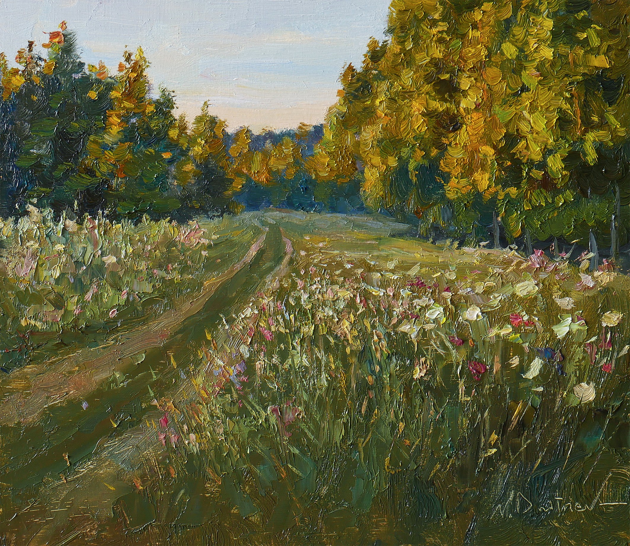 Nikolay Dmitriev, The Summer Evening Nikolay Dmitriev, The Summer Evening