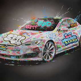 Peinture, Tesla, Maxime Blachère