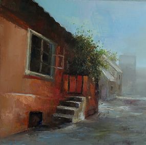 Peinture, Red House in Yerevan, Kamsar Ohanyan