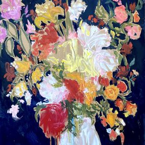 Gemälde, Mystery flowers in the vase, Igor Volkov-Tkachinskiy