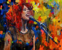 Painting, Let's sing together, Miriam Montenegro