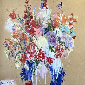 Painting, Flowers explosion, Igor Volkov-Tkachinskiy