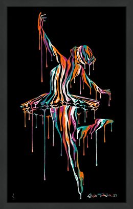 Print, Music in Motion 8.0 Black (Hand Painted Unique 1/1), Shane Turner