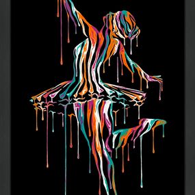 Print, Music in Motion 8.0 Black (Hand Painted Unique 1/1), Shane Turner