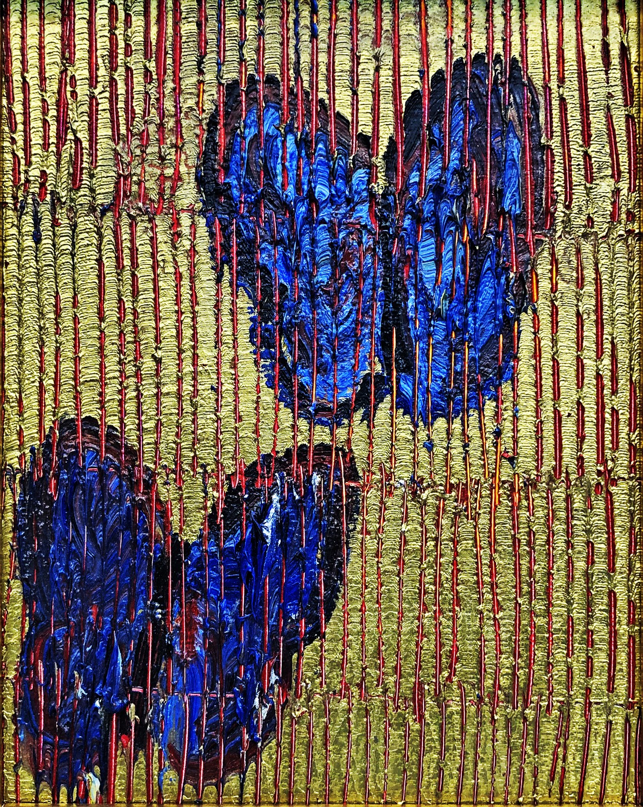 Hunt Slonem, Morphos (Original painting) Hunt Slonem, Morphos (Original painting)