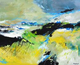 Gemälde, Green was the central color, Pol Ledent