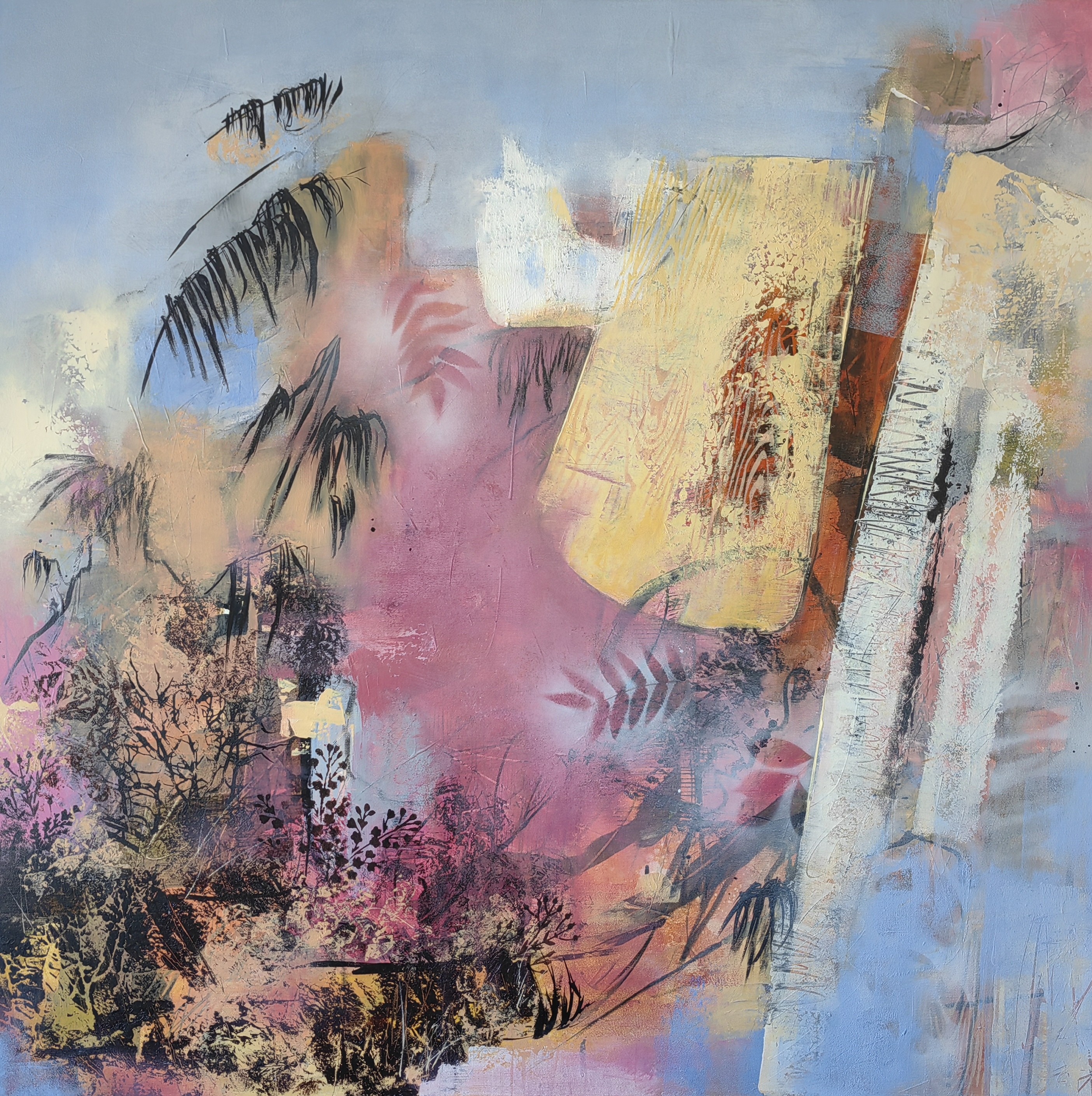 Vera Hoi, Wild Nature - abstract nature inspired painting Vera Hoi, Wild Nature - abstract nature inspired painting