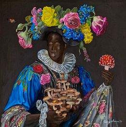 Gemälde, Atunbi (Rebirth) - 21st Century, Contemporary, Figurative, Africa Culture, Relics, Orioye Bukola