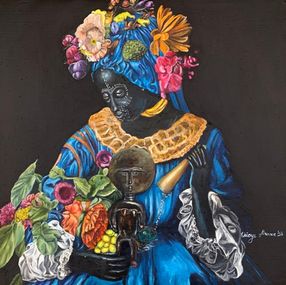 Painting, Olomi Sengese (Osun) - 21st Century, Contemporary, Figurative, Africa Culture, Orioye Bukola