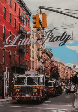 Painting, Little Italy, Marco Barberio