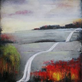 Painting, White Roads, Nataliya Bagatskaya