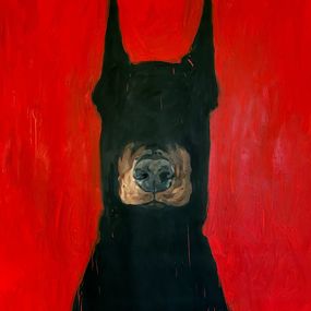 Peinture, Dobermann Red, Inga Makarova