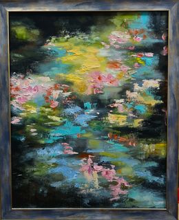 Peinture, Shady pond, Lilya Volskaya