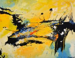 Painting, Yellow move, Pol Ledent